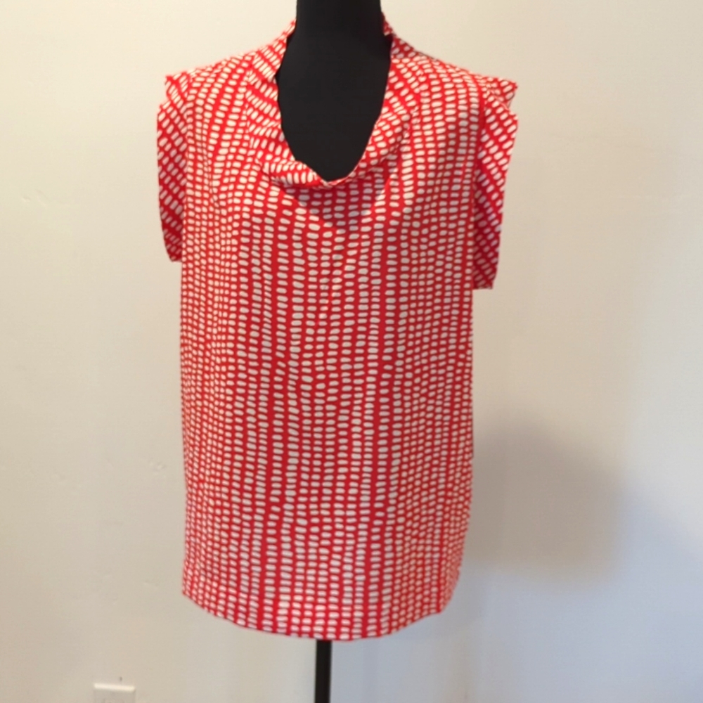 CAbi Printed Madeleine Top Style #295 NWT Sizes L